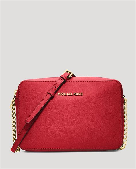 michael kors red crossbody mini purse posemark|Michael Kors purses red.